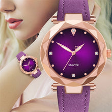 Load image into Gallery viewer, 2019 New Brand Starry Sky Women Watch Fashion Elegant Stainless Steel Purple Rose Gold Ladies Wristwatch Luxury Women Watches
