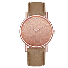 Load image into Gallery viewer, Female Elegant Analog Quartz Wrist Watch Leather Band Luxury Star dial Diamond relogio feminino Bracelet Women Watch Girl Clock