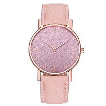 Load image into Gallery viewer, Female Elegant Analog Quartz Wrist Watch Leather Band Luxury Star dial Diamond relogio feminino Bracelet Women Watch Girl Clock