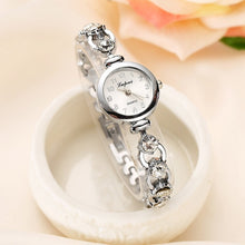 Load image into Gallery viewer, Ladies Elegant Wrist Watches With A Bracelet For Women Rhinestones Analog Quartz Watch Crystal Small Dial Relojes Para Mujer #DN