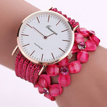 Load image into Gallery viewer, Fashion Geneva Flowers Watches Women Dress Elegant Quartz Bracelet Ladies Watch Crystal Diamond Wrist Watch Gift Reloj Mujer