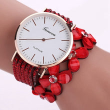 Load image into Gallery viewer, Fashion Geneva Flowers Watches Women Dress Elegant Quartz Bracelet Ladies Watch Crystal Diamond Wrist Watch Gift Reloj Mujer