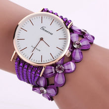Load image into Gallery viewer, Fashion Geneva Flowers Watches Women Dress Elegant Quartz Bracelet Ladies Watch Crystal Diamond Wrist Watch Gift Reloj Mujer
