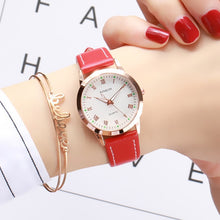 Load image into Gallery viewer, Simple Gold Women Leather Watches Elegant Small Bracelet Female Clock 2019 Fashion Brand Roman Dial Retro Ladies Wristwatches