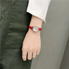 Load image into Gallery viewer, Luxury women&#39;s fashion exquisite roma retro watches elegant ladies design small wristwatches vintage leather female dress watch
