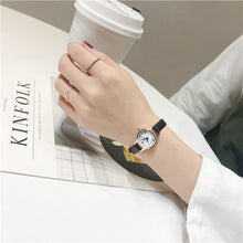 Load image into Gallery viewer, Luxury women&#39;s fashion exquisite roma retro watches elegant ladies design small wristwatches vintage leather female dress watch
