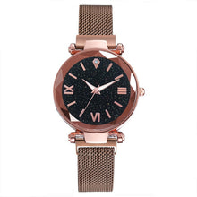 Load image into Gallery viewer, Luxury Women Watches Fashion Elegant Magnet Buckle Vibrato Purple Ladies Wristwatch 2019 New Starry Sky Roman Numeral Gift Clock
