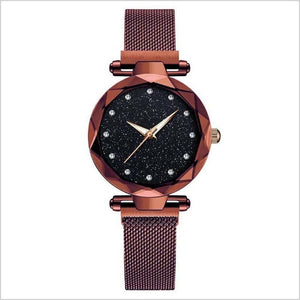 Luxury 2pcs Women Watches Bracelet Set Fashion Elegant Magnet Buckle Ladies Starry Sky Watch Set Relogio Feminino Dropshipping