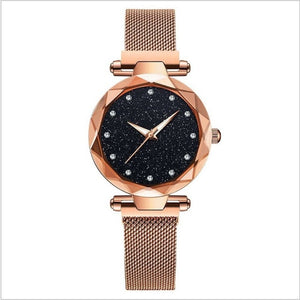 Luxury 2pcs Women Watches Bracelet Set Fashion Elegant Magnet Buckle Ladies Starry Sky Watch Set Relogio Feminino Dropshipping