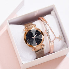 Load image into Gallery viewer, Starry Sky Luxury Women Watches And Bracelet Elegant Ladies Watches Women&#39;s Quartz Wristwatch Young Girl Watchproof Reloj Mujer
