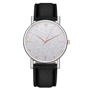 Female Elegant Analog Quartz Wrist Watch Leather Band Luxury Star dial Diamond relogio feminino Bracelet Women Watch Girl Clock