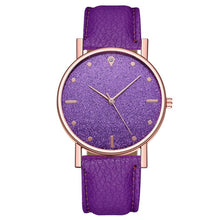 Load image into Gallery viewer, Female Elegant Analog Quartz Wrist Watch Leather Band Luxury Star dial Diamond relogio feminino Bracelet Women Watch Girl Clock
