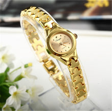 Load image into Gallery viewer, Women Bracelet Watch Mujer Golden Relojes Small Dial Quartz leisure Watch Popular Wristwatch Hour female ladies elegant watches
