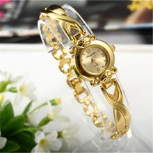 Load image into Gallery viewer, Women Bracelet Watch Mujer Golden Relojes Small Dial Quartz leisure Watch Popular Wristwatch Hour female ladies elegant watches
