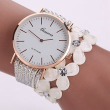 Load image into Gallery viewer, Fashion Geneva Flowers Watches Women Dress Elegant Quartz Bracelet Ladies Watch Crystal Diamond Wrist Watch Gift Reloj Mujer
