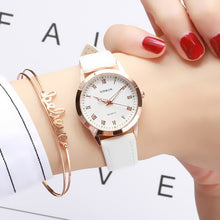 Load image into Gallery viewer, Simple Gold Women Leather Watches Elegant Small Bracelet Female Clock 2019 Fashion Brand Roman Dial Retro Ladies Wristwatches
